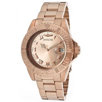 Invicta Quartz Pro Diver Rose Gold Dial Men's Watch 12821