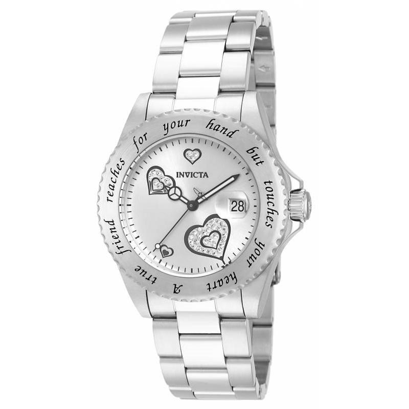 Invicta Quartz Angel Silver Dial Women's Watch 14729