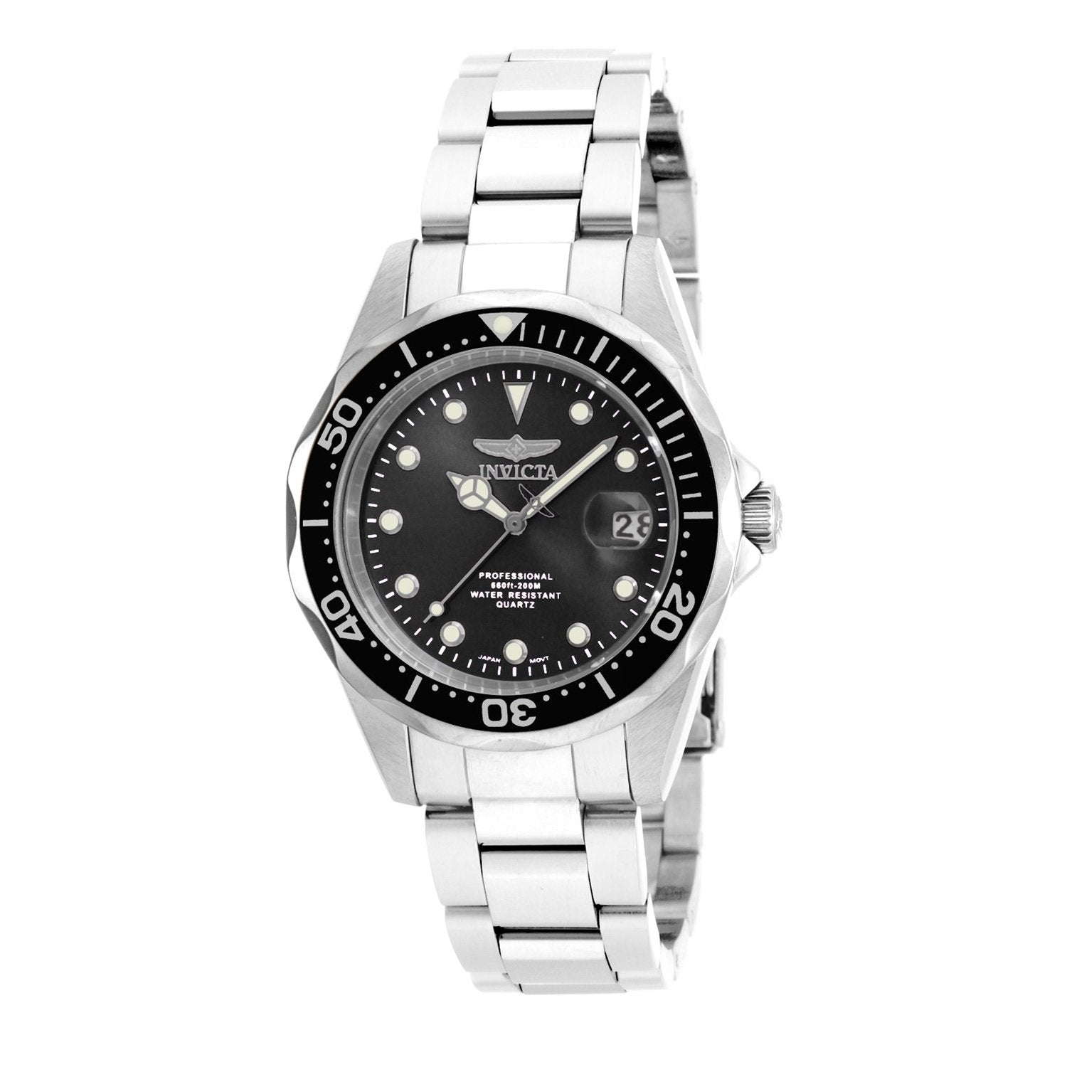 Invicta Quartz Pro Diver Black Dial Men's Watch 17046