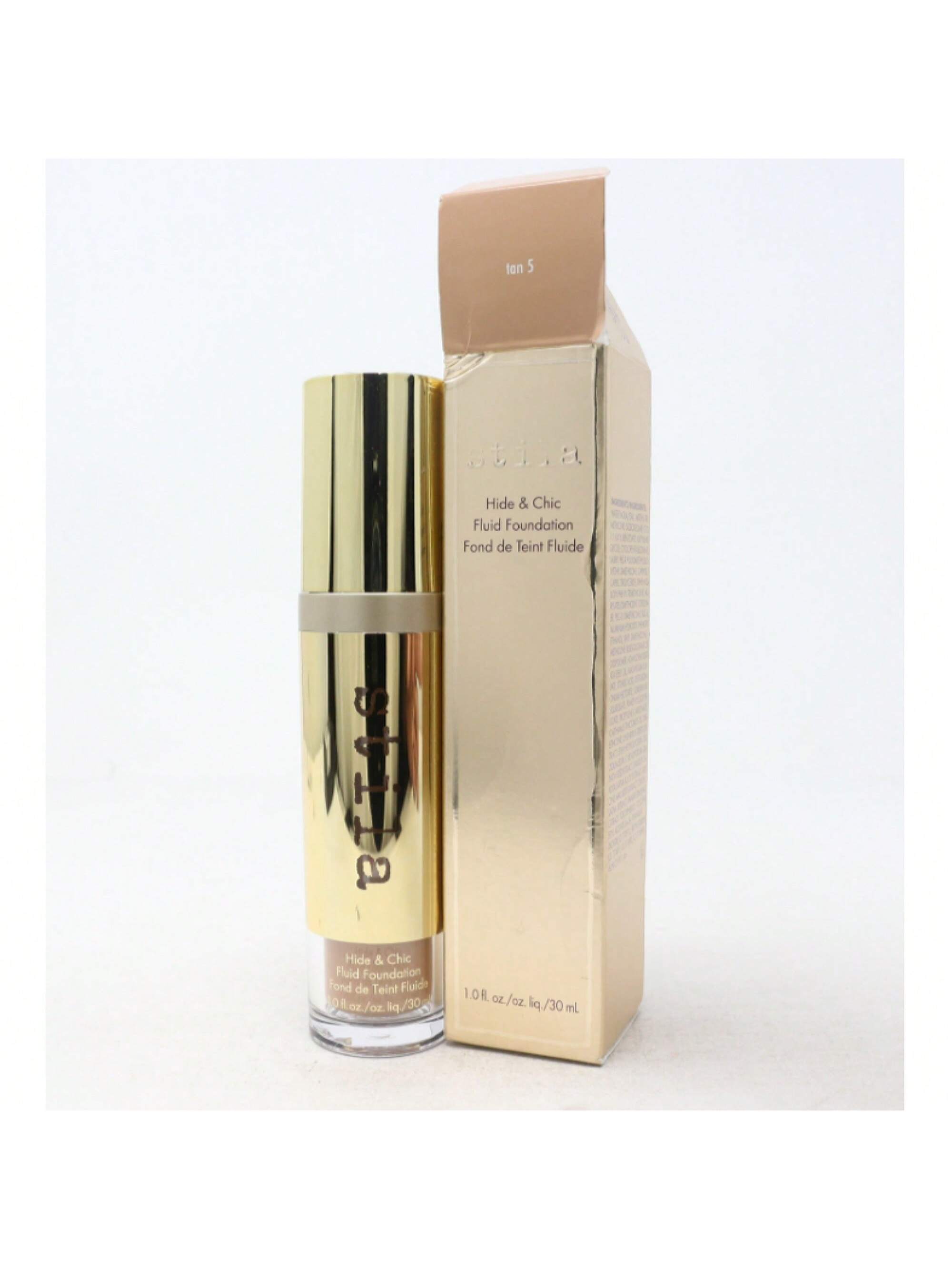 Hide & Chic Fluid Foundation (Tan 5) by Stila 1 Oz 094800357051
