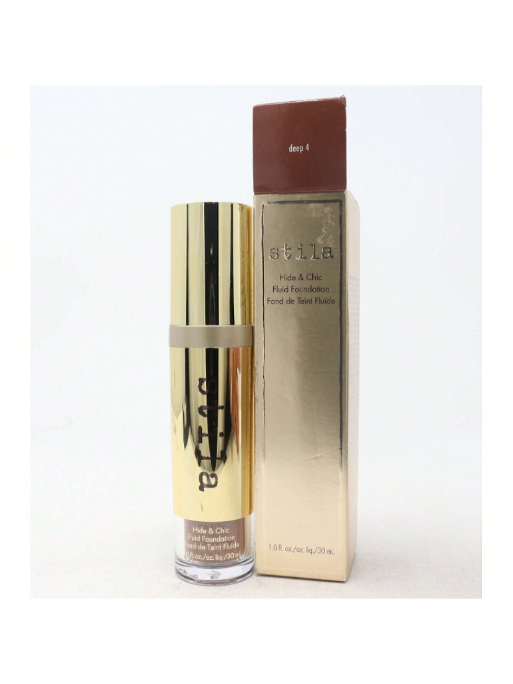 Hide & Chic Fluid Foundation (Deep 4) by Stila 1 Oz 094800357136