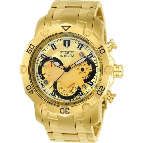 Invicta Quartz Pro Diver Gold Dial Men's Watch 22761