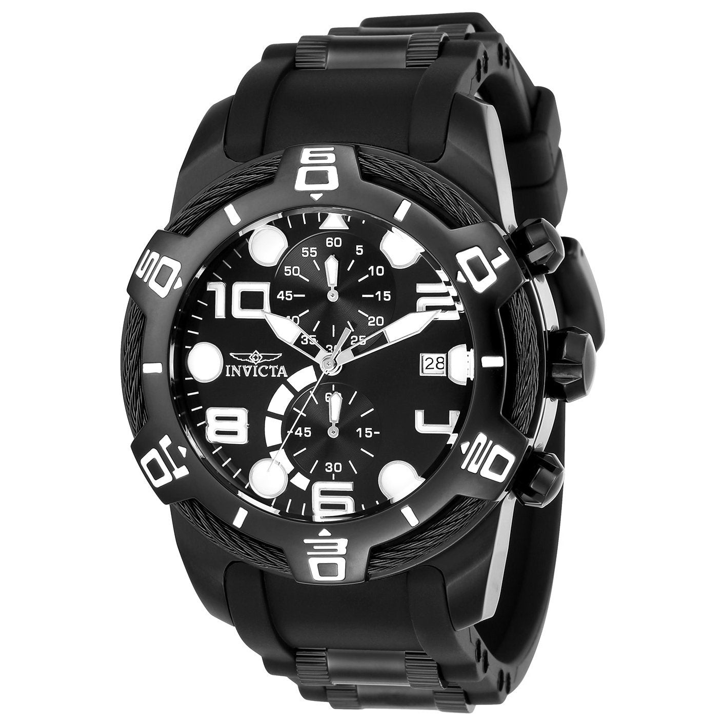 Invicta Quartz Bolt Black Dial Men's Watch 24220