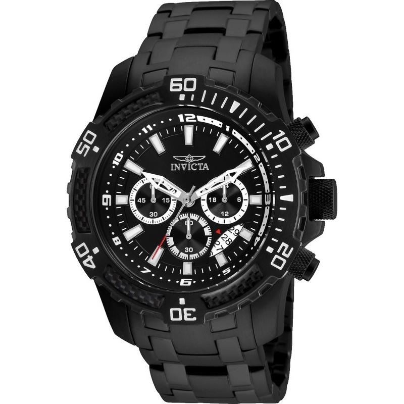 Invicta Quartz Pro Diver Black Dial Men's Watch 24858
