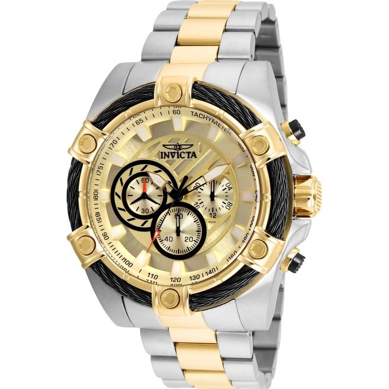 Invicta Quartz Bolt Gold Dial Men's Watch 25518