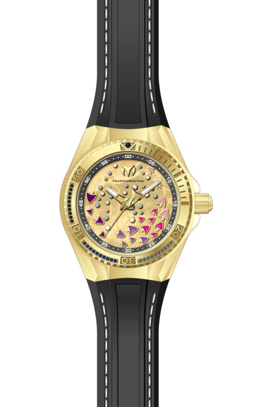 TechnoMarine Quartz Cruise Gold Dial Women's Watch TM-125004