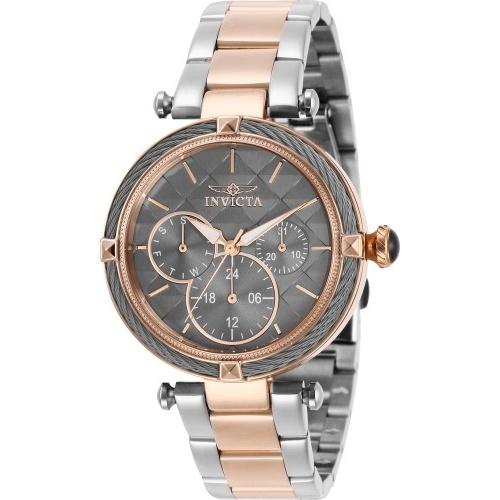 Invicta Quartz Bolt Gun Metal Dial Women's Watch 28963