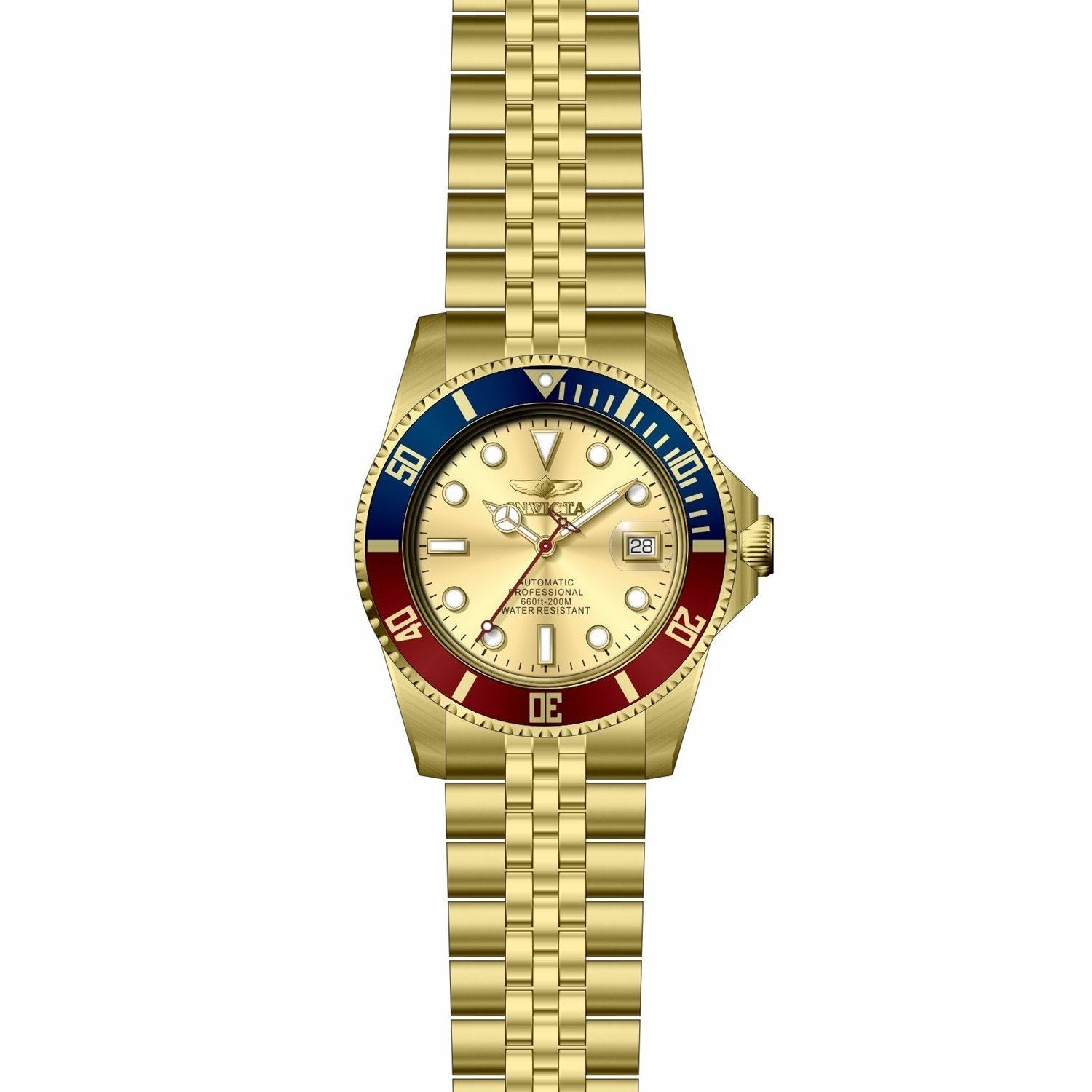 Invicta Automatic Pro Diver Gold Dial Men's Watch 29183