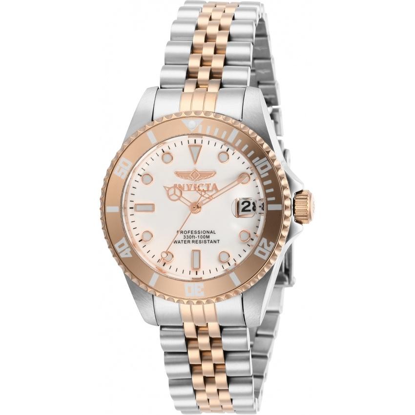 Invicta Quartz Pro Diver White Dial Women's Watch 29193