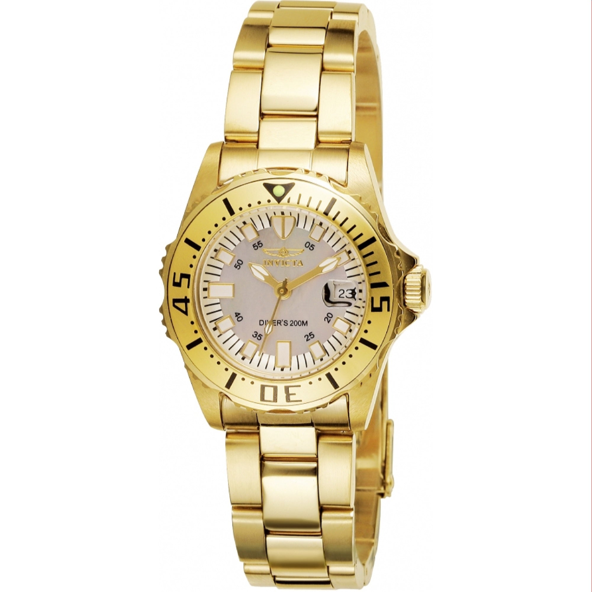 Invicta Quartz Pro Diver Mother of Pearl Dial Women's Watch 2963