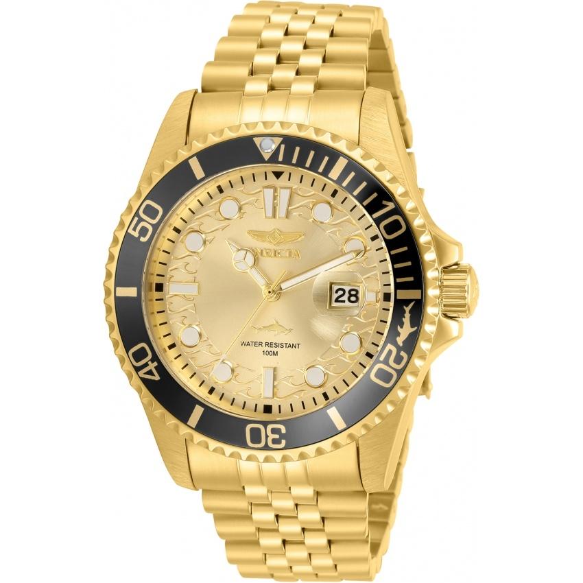 Invicta Quartz Pro Diver Gold Dial Men's Watch 30613