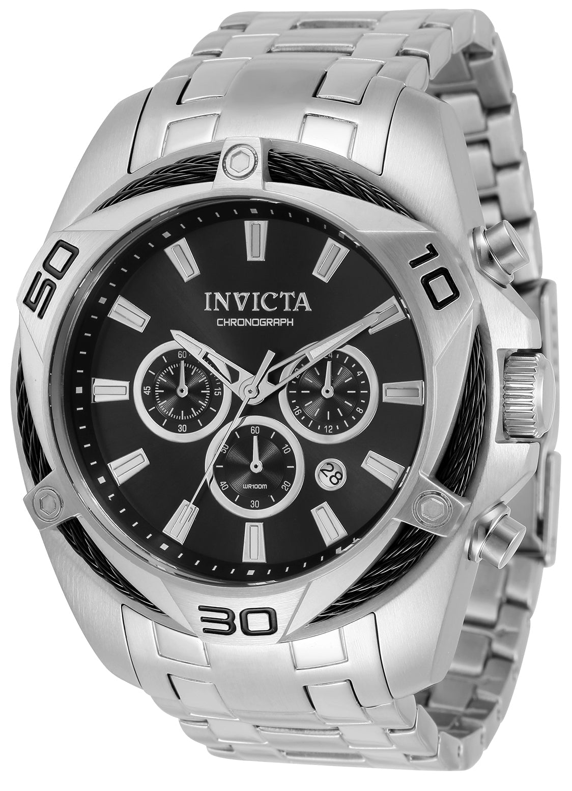 Invicta Quartz Bolt Black Dial Men's Watch 32372
