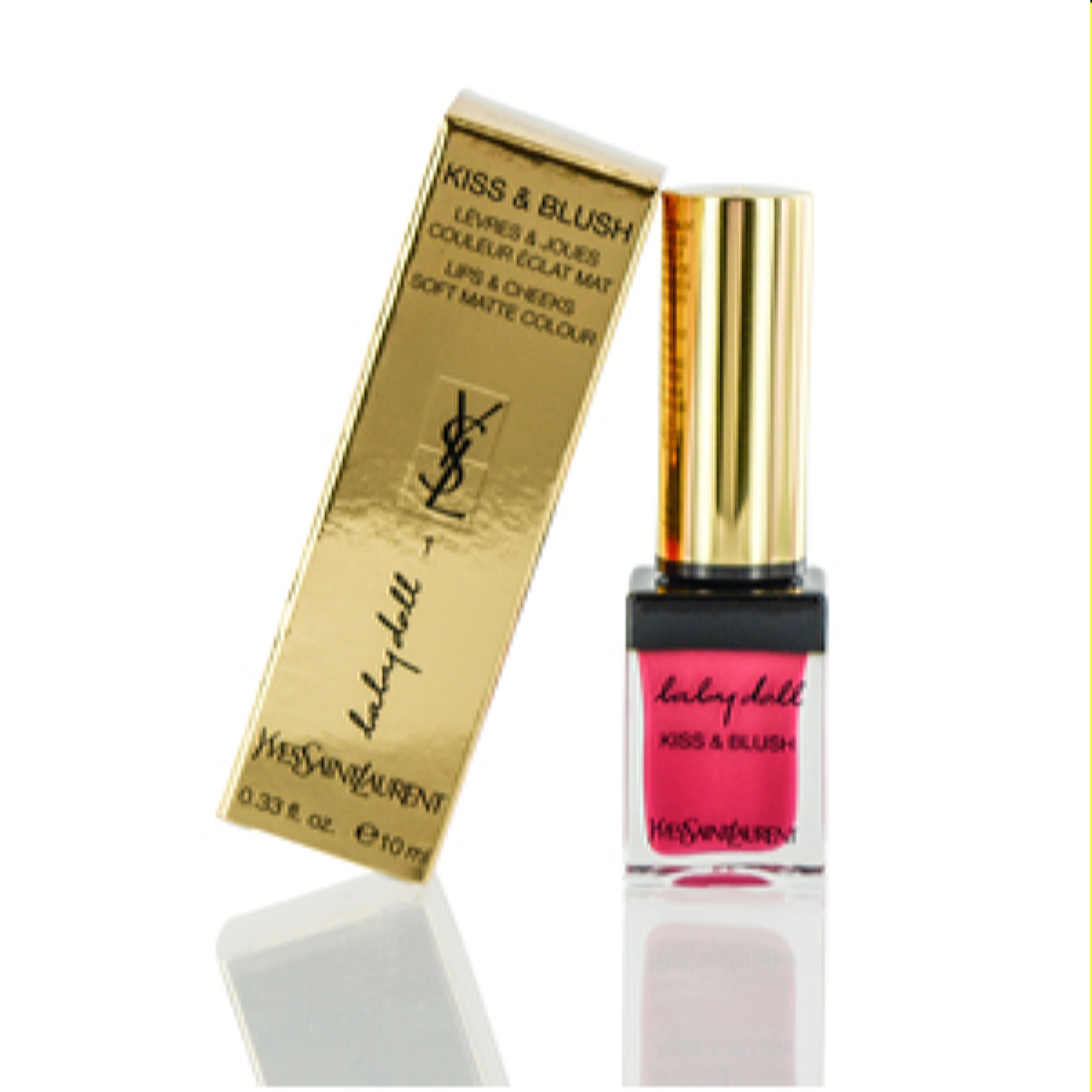 Ysl  Ysl Kiss & Blush Lip & Cheek Color Liquid #1 Fuchsia Desinvolte 0.33 Oz (10 Ml)  3365440737969