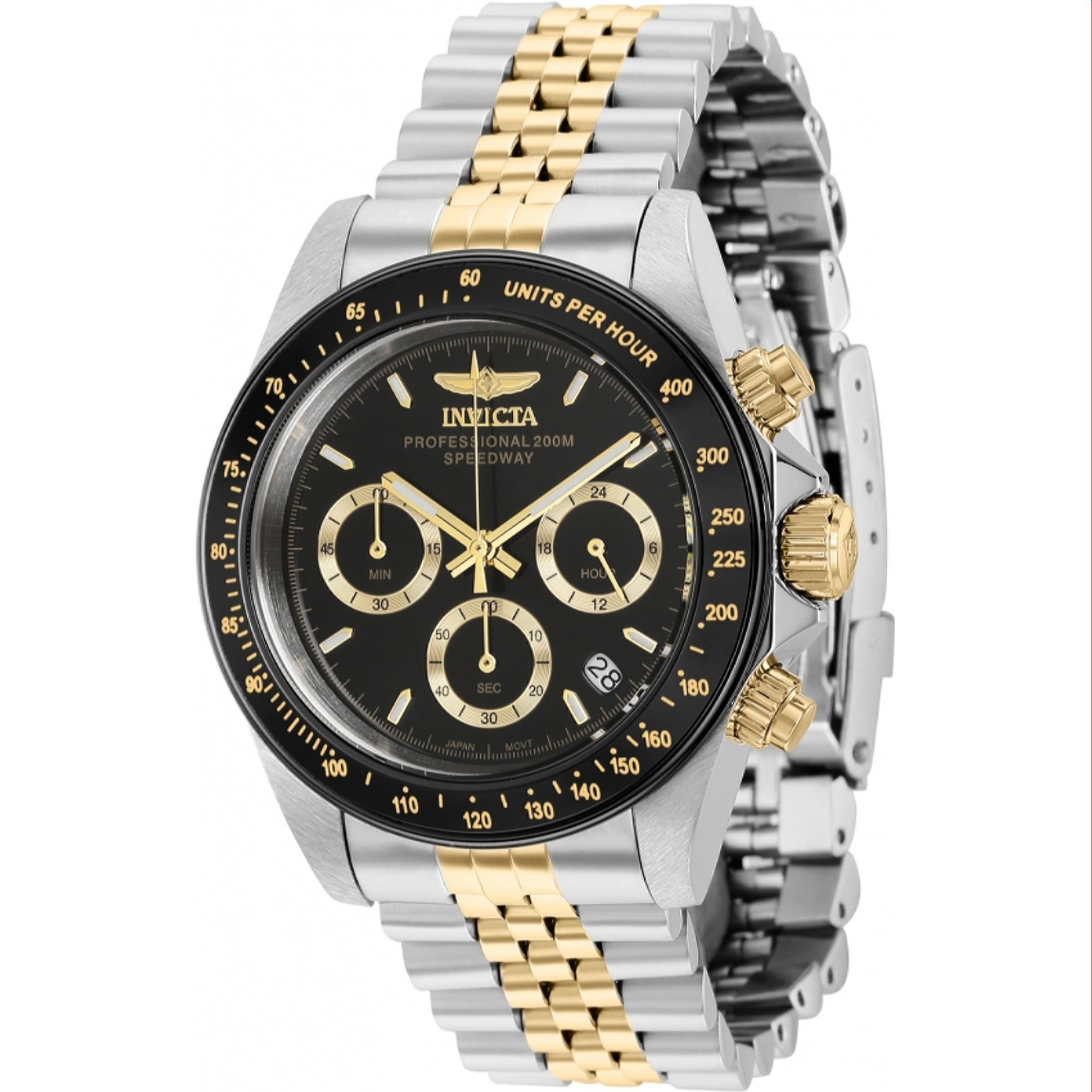 Invicta Quartz Speedway Black Dial Men's Watch 36739