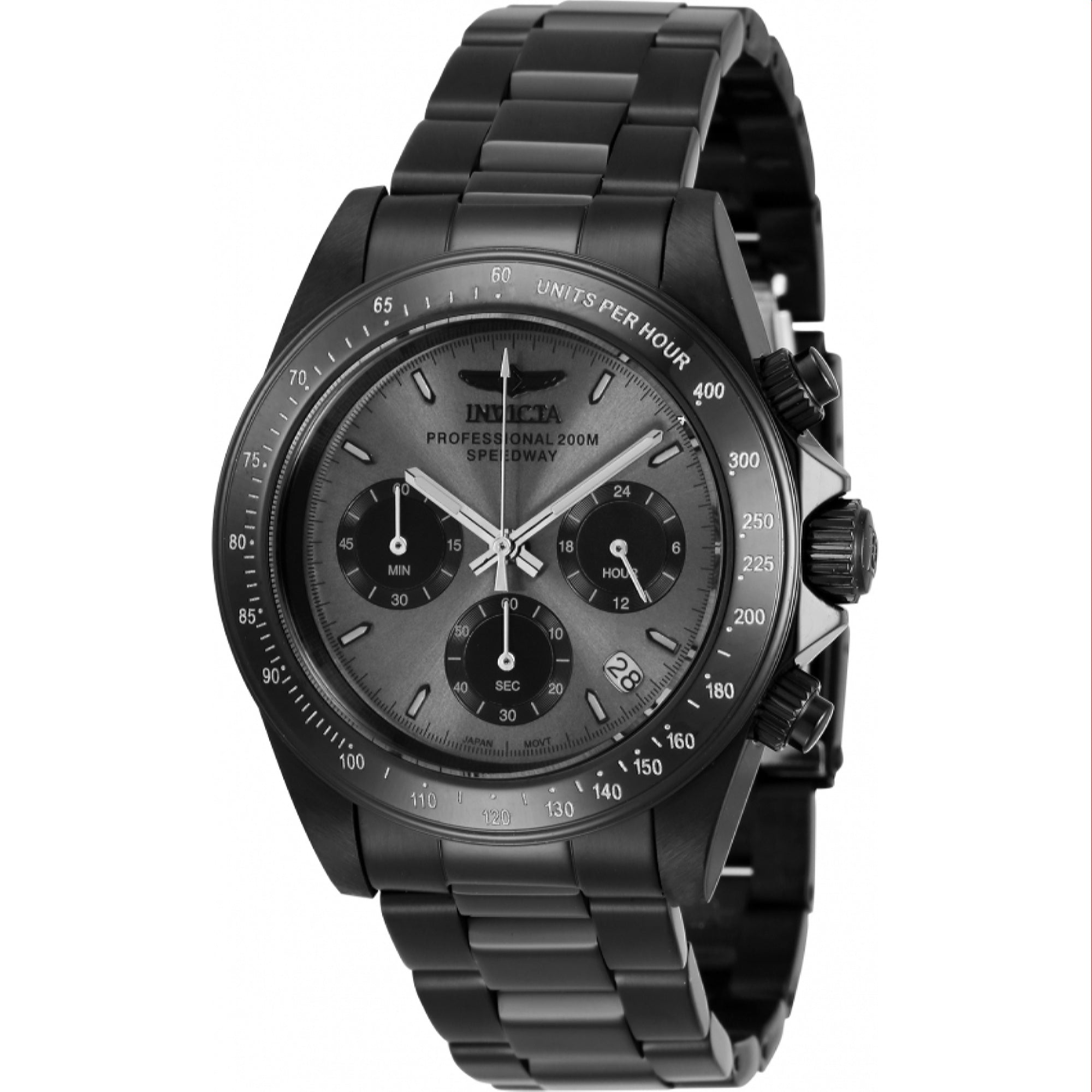 Invicta Quartz Speedway Black Dial Men's Watch 36741