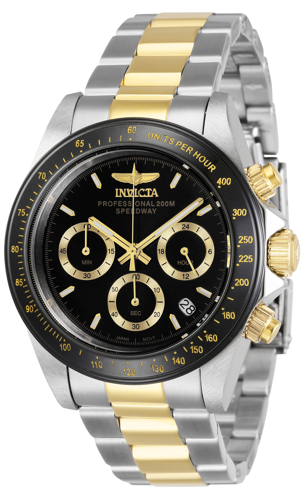 Invicta Quartz Speedway Black Dial Men's Watch 36743