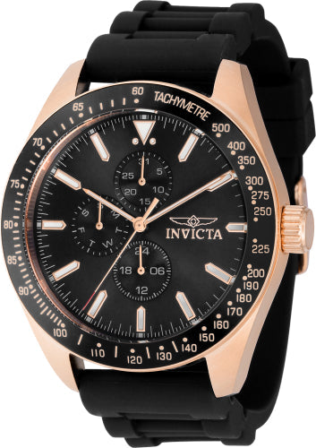 Invicta Quartz Aviator Black Dial Men's Watch 38407