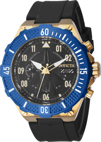 Invicta Quartz Aviator Black Dial Men's Watch 39892