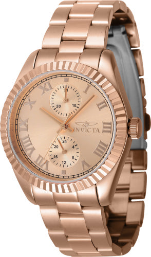 Invicta Quartz Specialty Rose Gold Dial Women's Watch 47447