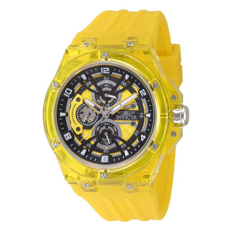 Invicta Quartz Invicta Racing Yellow Dial Men's Watch 48802