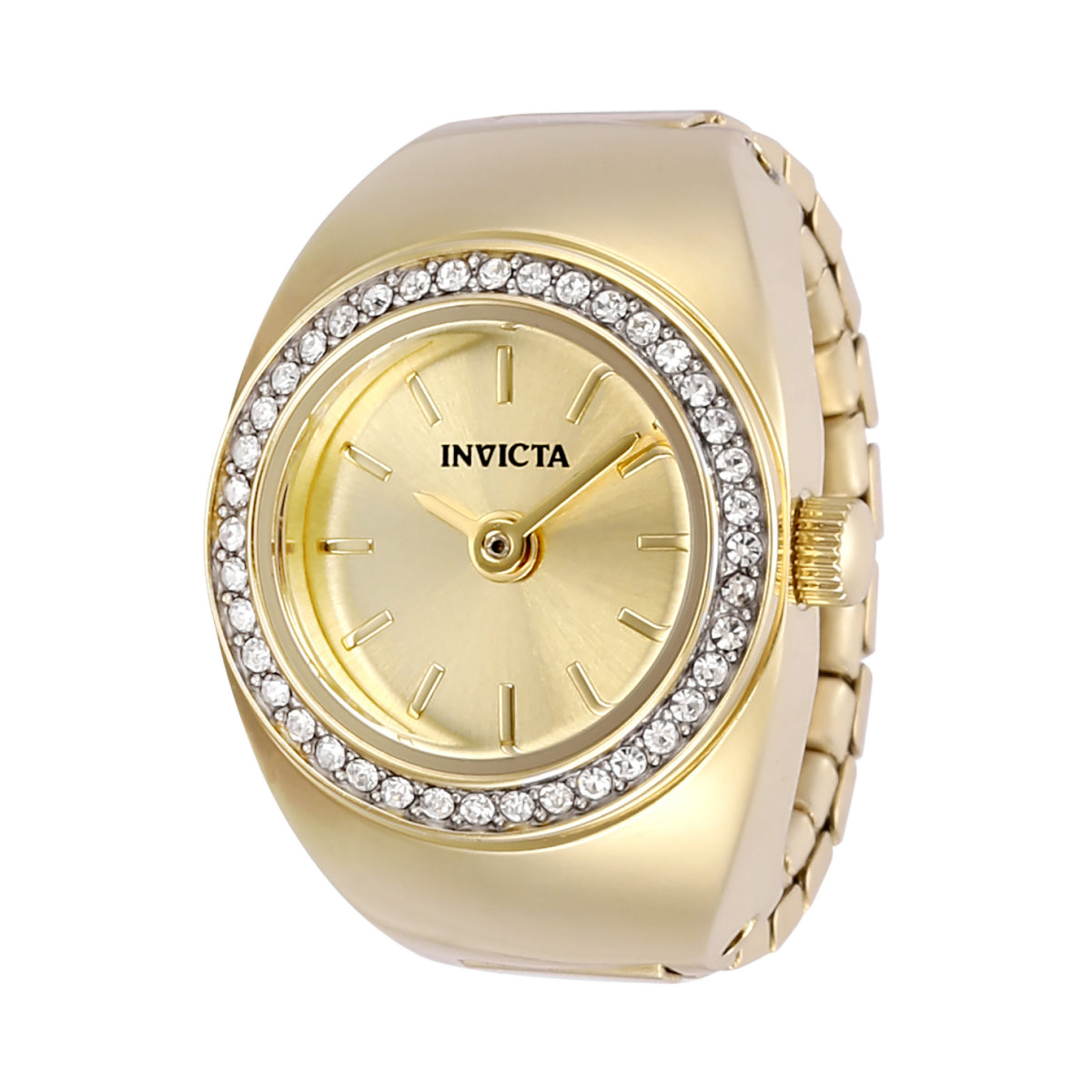 Invicta Quartz Mini Gold Dial Women's Ring Watch 48944