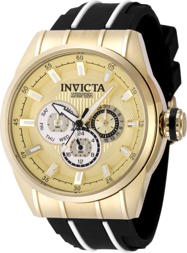 Invicta Quartz Speedway Gold Dial Men's Watch 49056