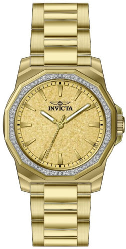 Invicta Quartz Speedway Gold Dial Women's Watch 49130