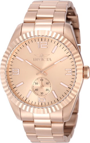 Invicta Quartz Specialty Rose Gold Dial Men's Watch 49393