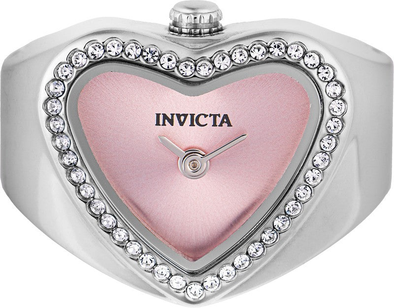 Invicta Quartz Mini Pink Dial Women's Ring Watch 49571