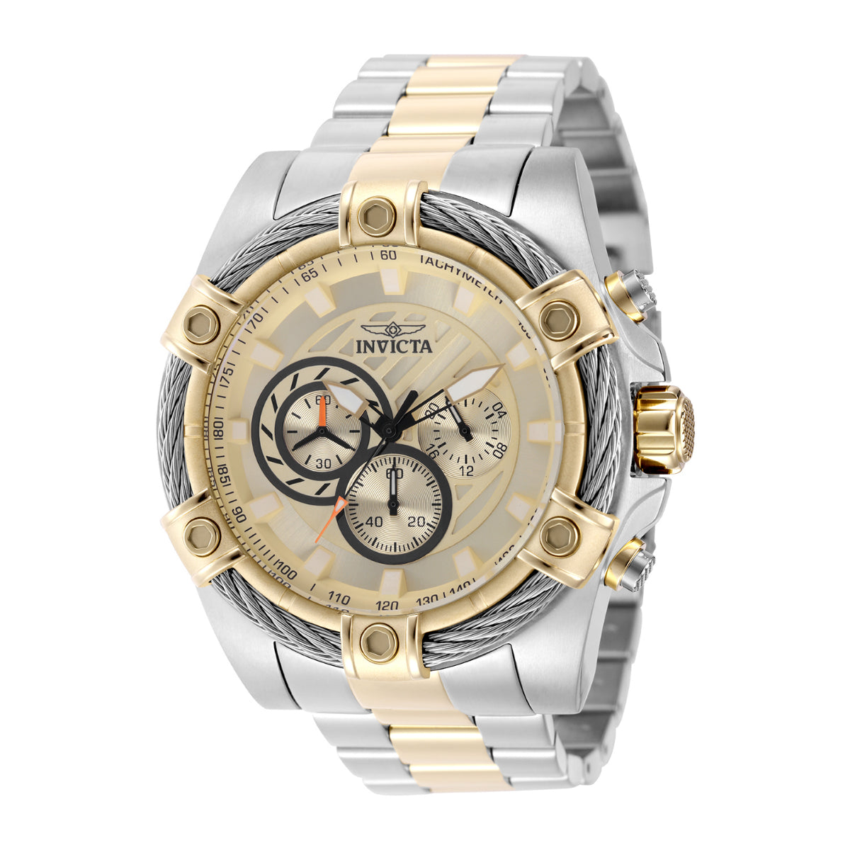 Invicta Quartz Bolt Gold Dial Men's Watch 49747