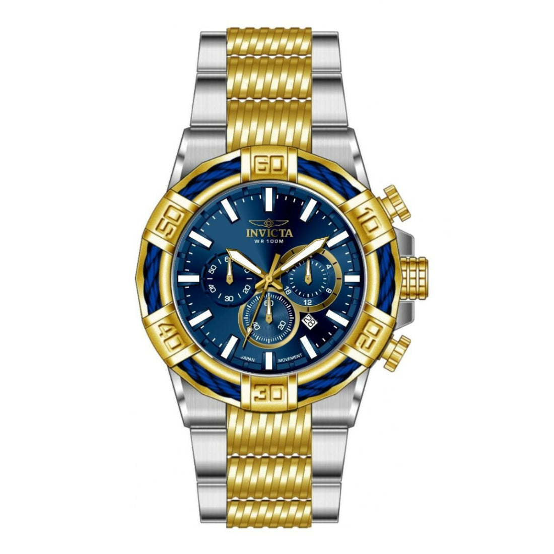Invicta Quartz Bolt Blue Dial Men's Watch 49903
