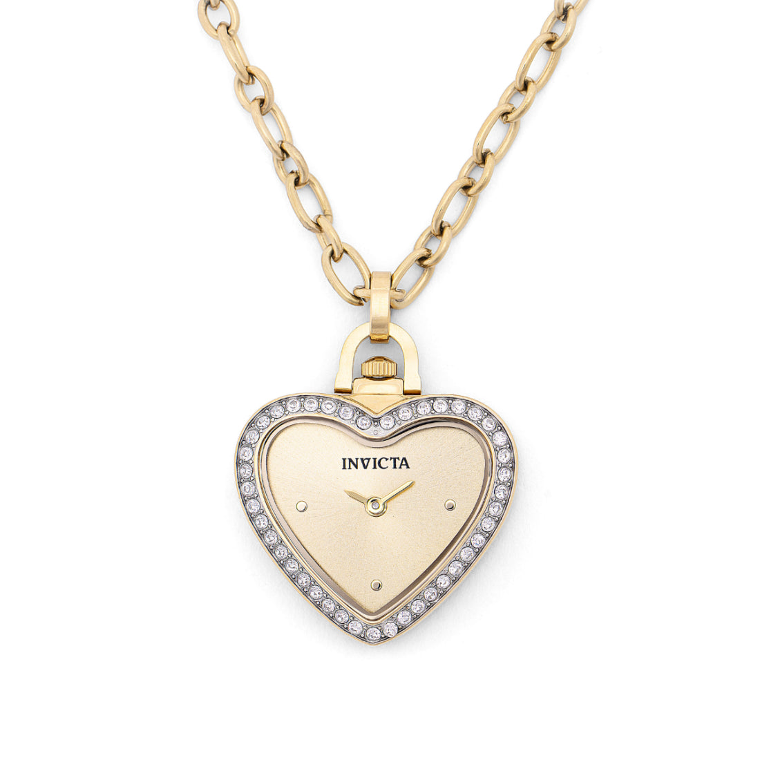 Invicta Quartz Mini Gold Dial Women's Necklace Watch 49938