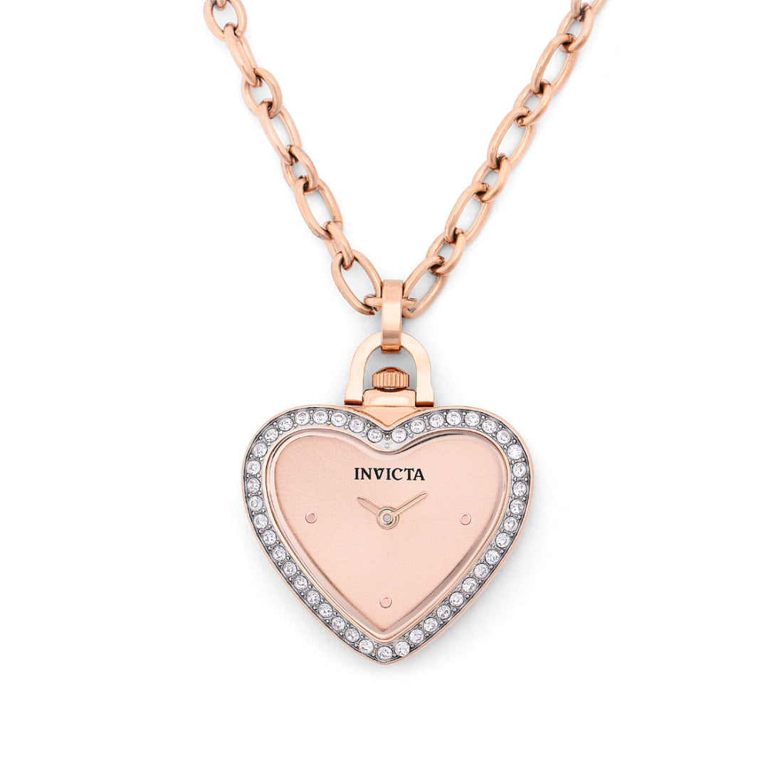 Invicta Quartz Mini Rose Gold Dial Women's Necklace Watch 49939