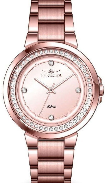 Invicta Quartz Angel Rose Gold Dial Women's Watch 50167