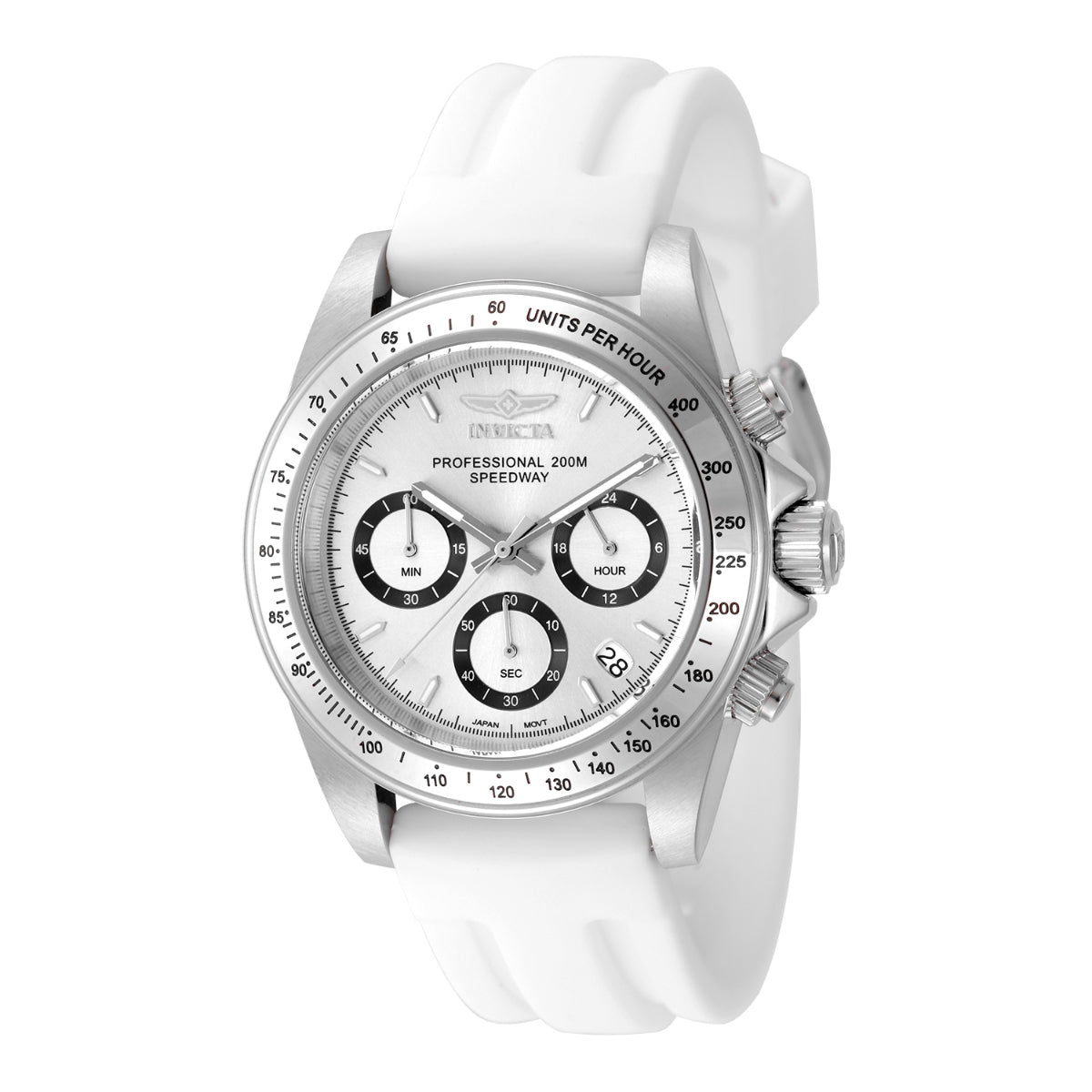 Invicta Quartz Speedway Silver Dial Men's Watch 50488