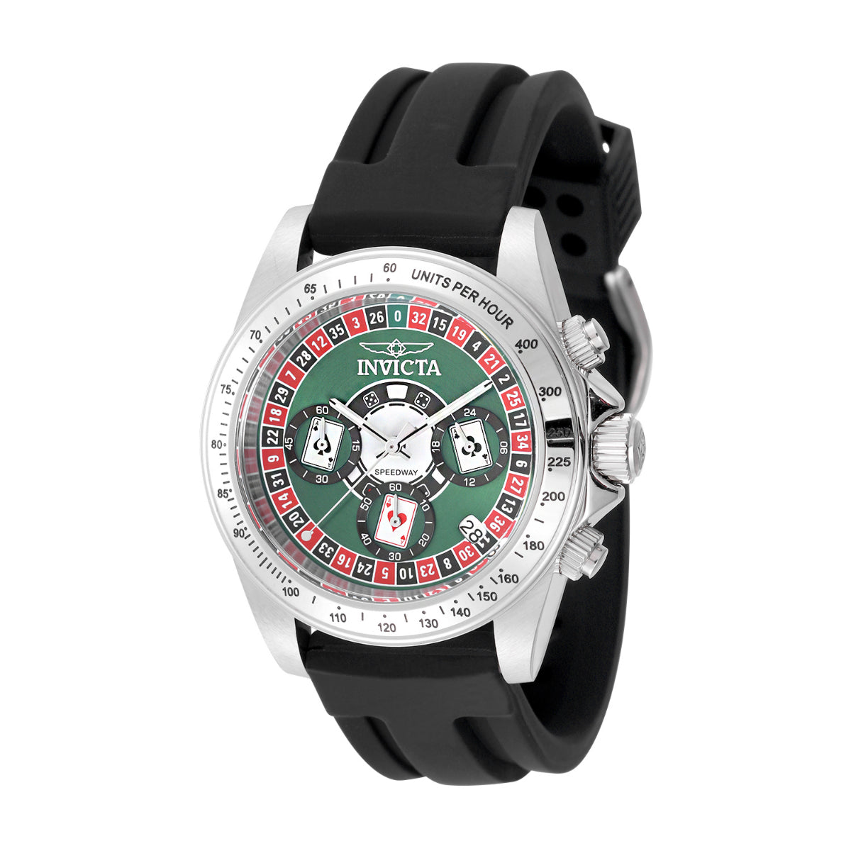 Invicta Quartz Speedway Green Dial Men's Watch 50492