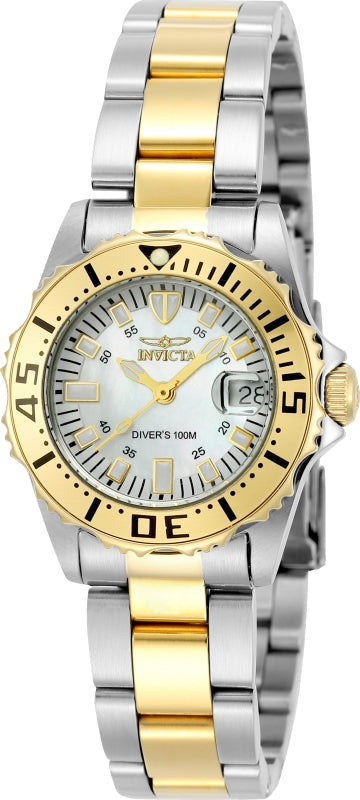 Invicta Quartz Pro Diver White Dial Women's Watch 6895