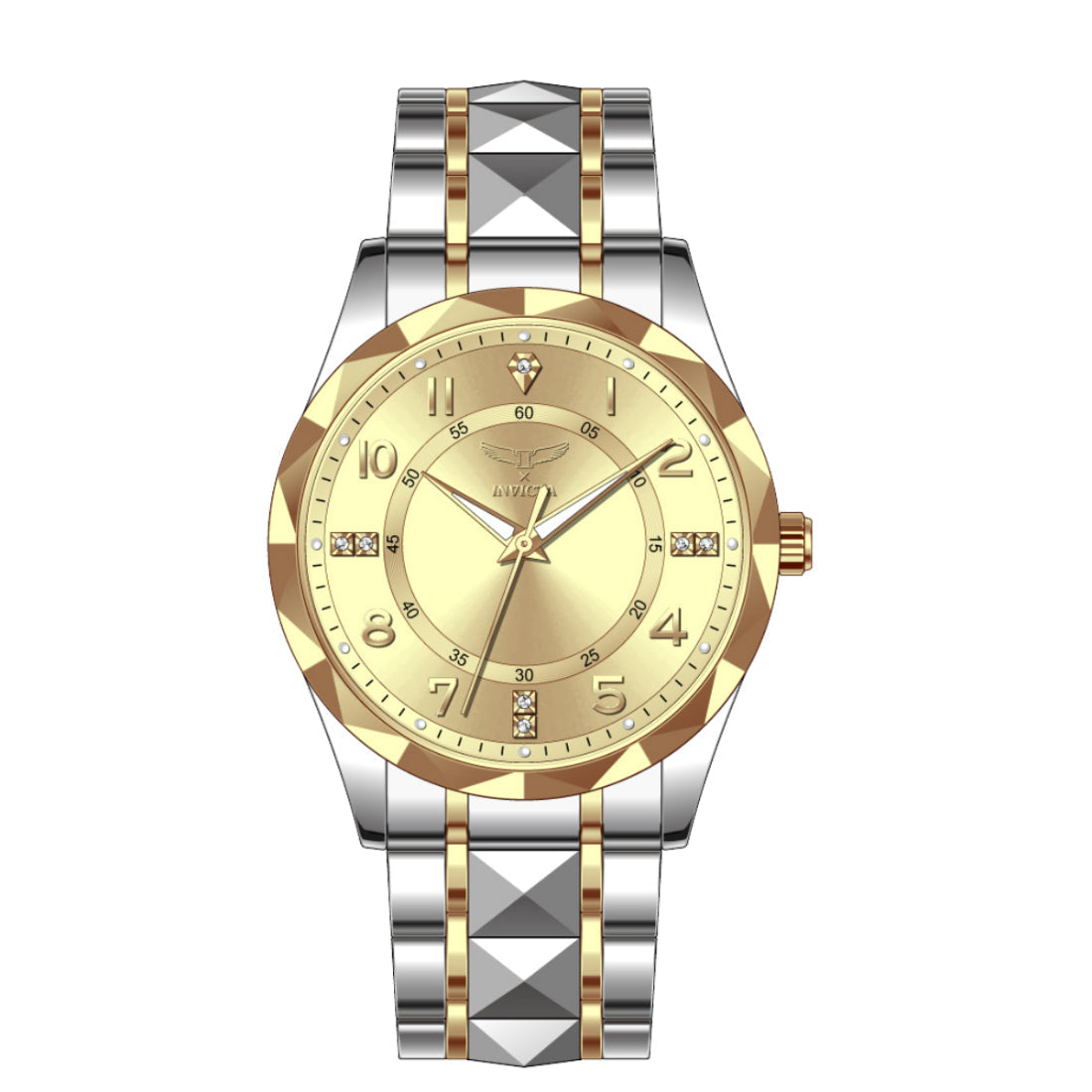 Invicta Quartz Specialty Gold Dial Men's Watch 69022