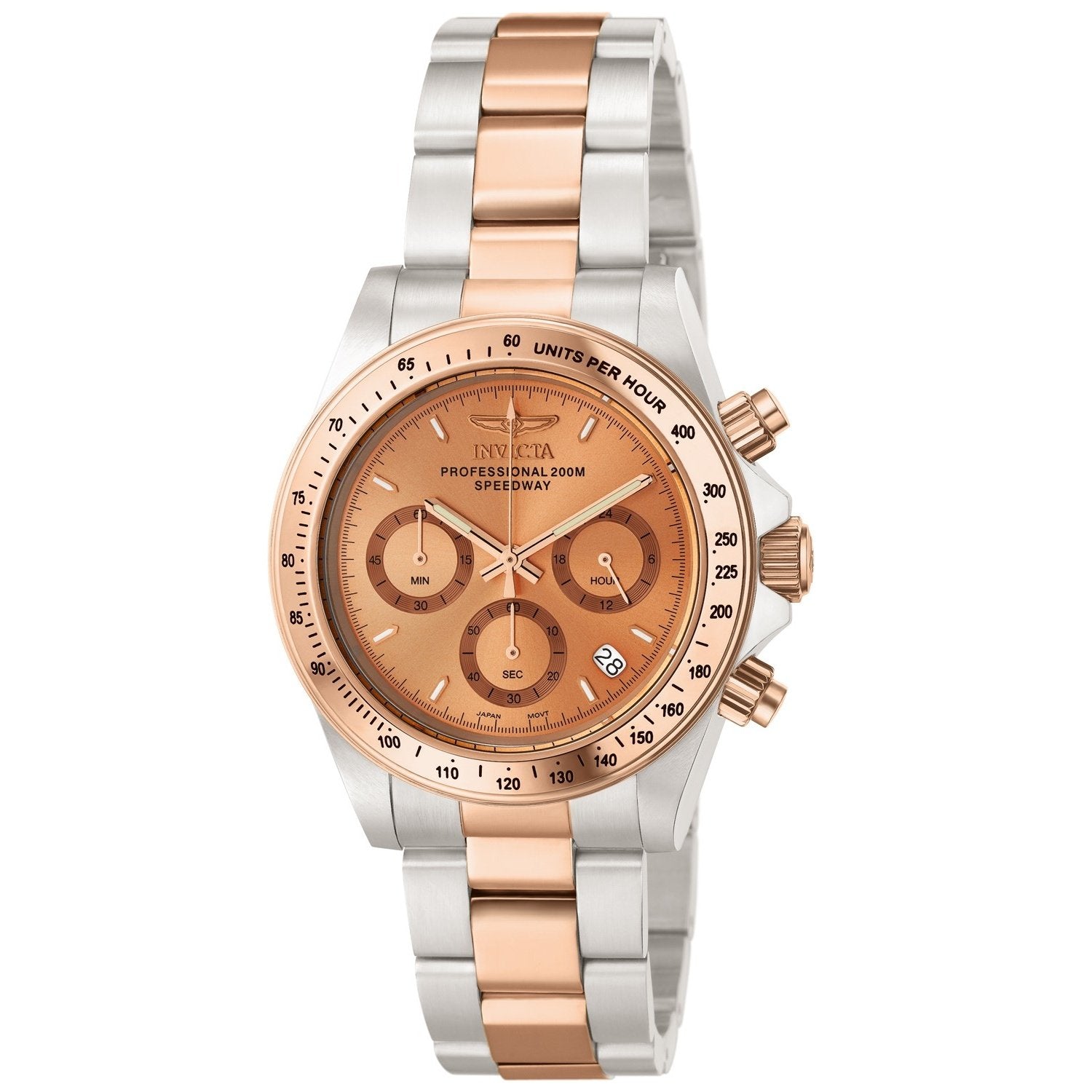 Invicta Quartz Speedway Rose Gold Dial Men's Watch 6933