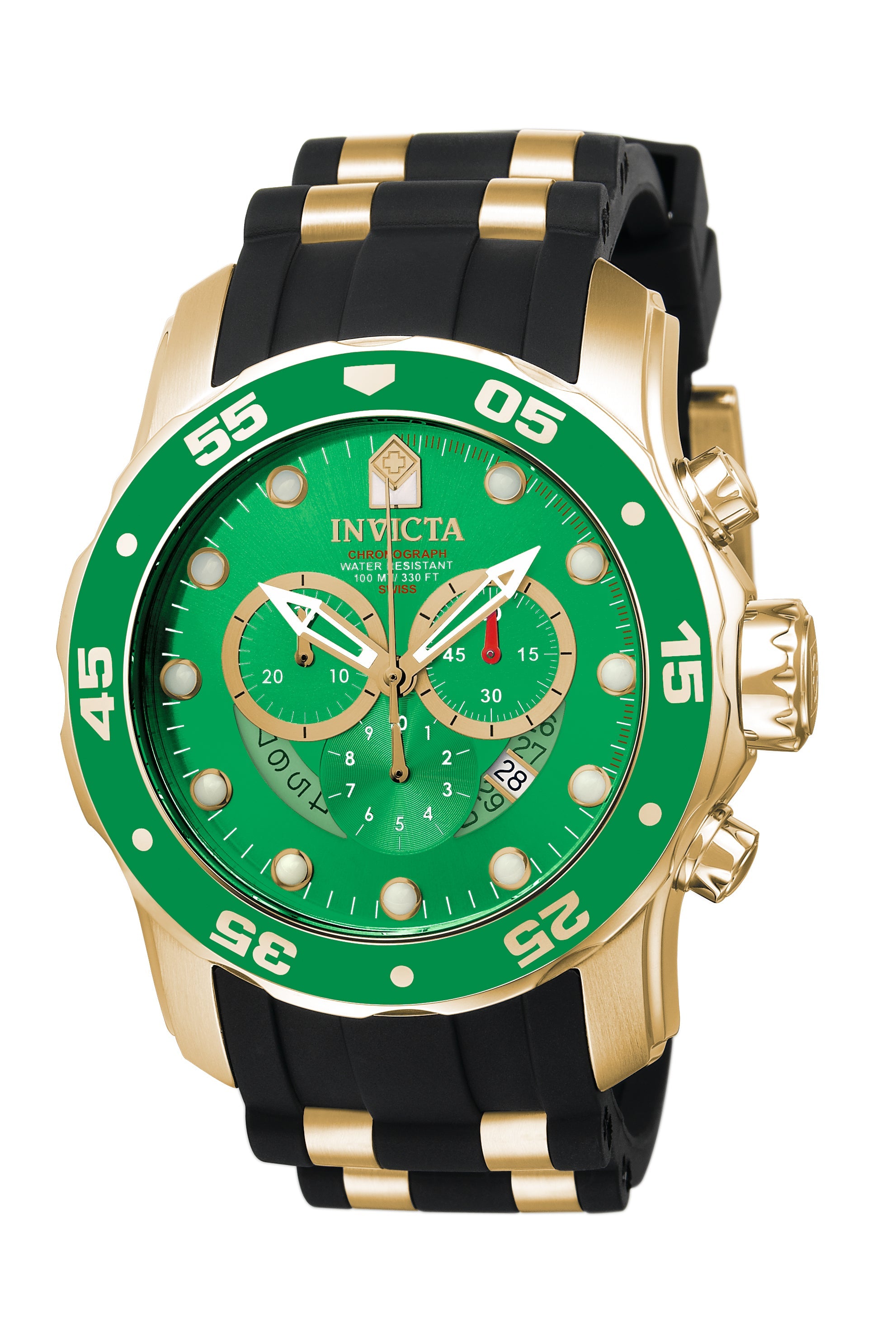 Invicta Quartz Pro Diver Green Dial Men's Watch 6984