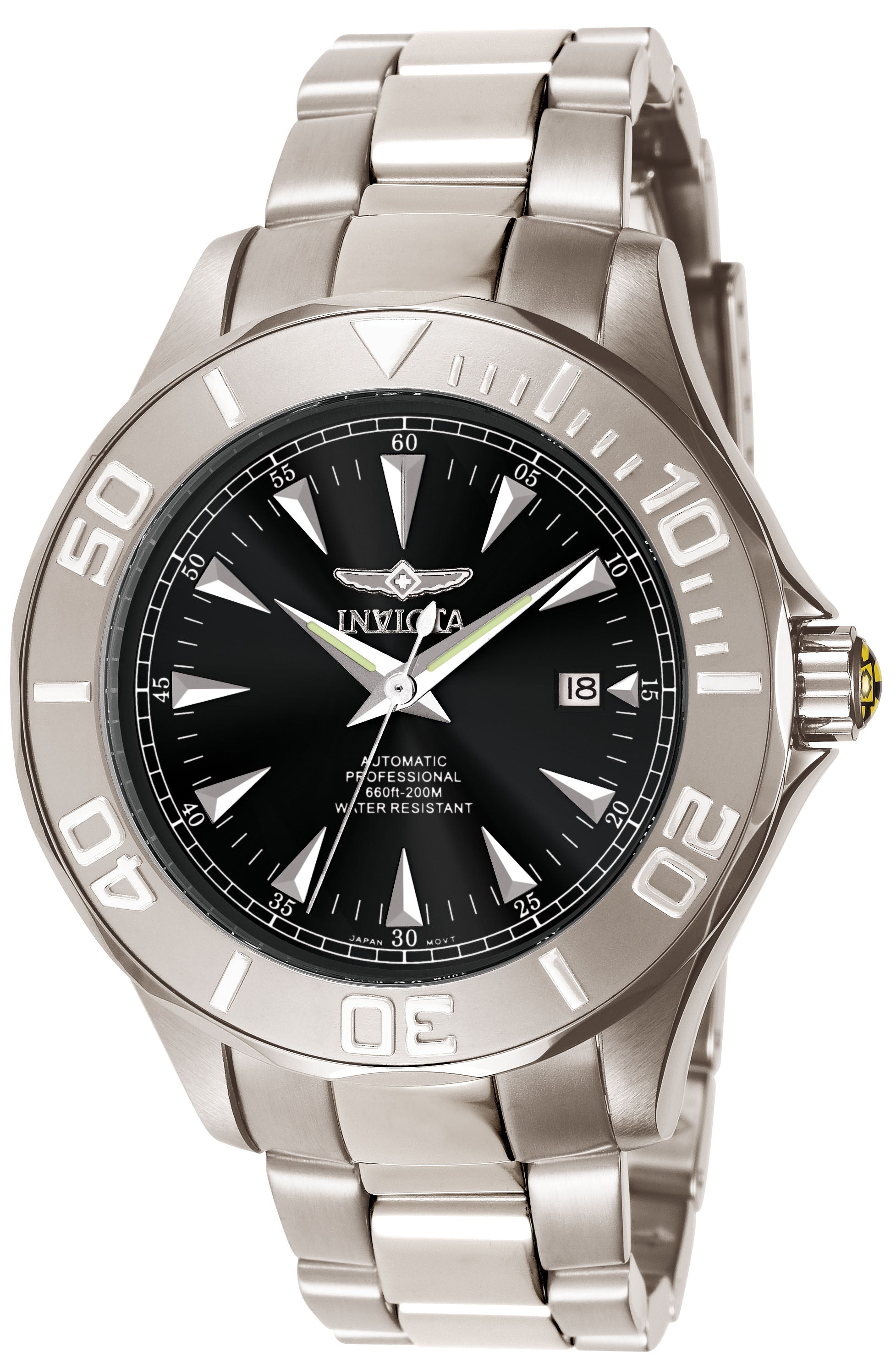 Invicta Automatic Signature Black Dial Men's Watch 7034