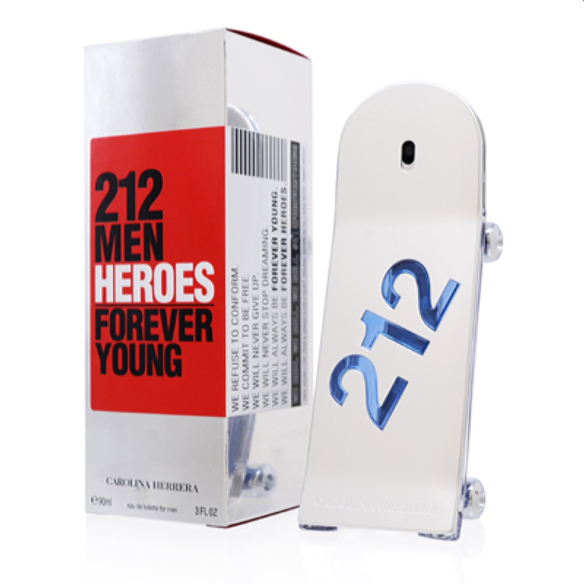 Carolina Herrera Men's 212 Men Heroes Forever Young Carolina Herrera Edt Spray 3.0 Oz (90 Ml)  8411061972656