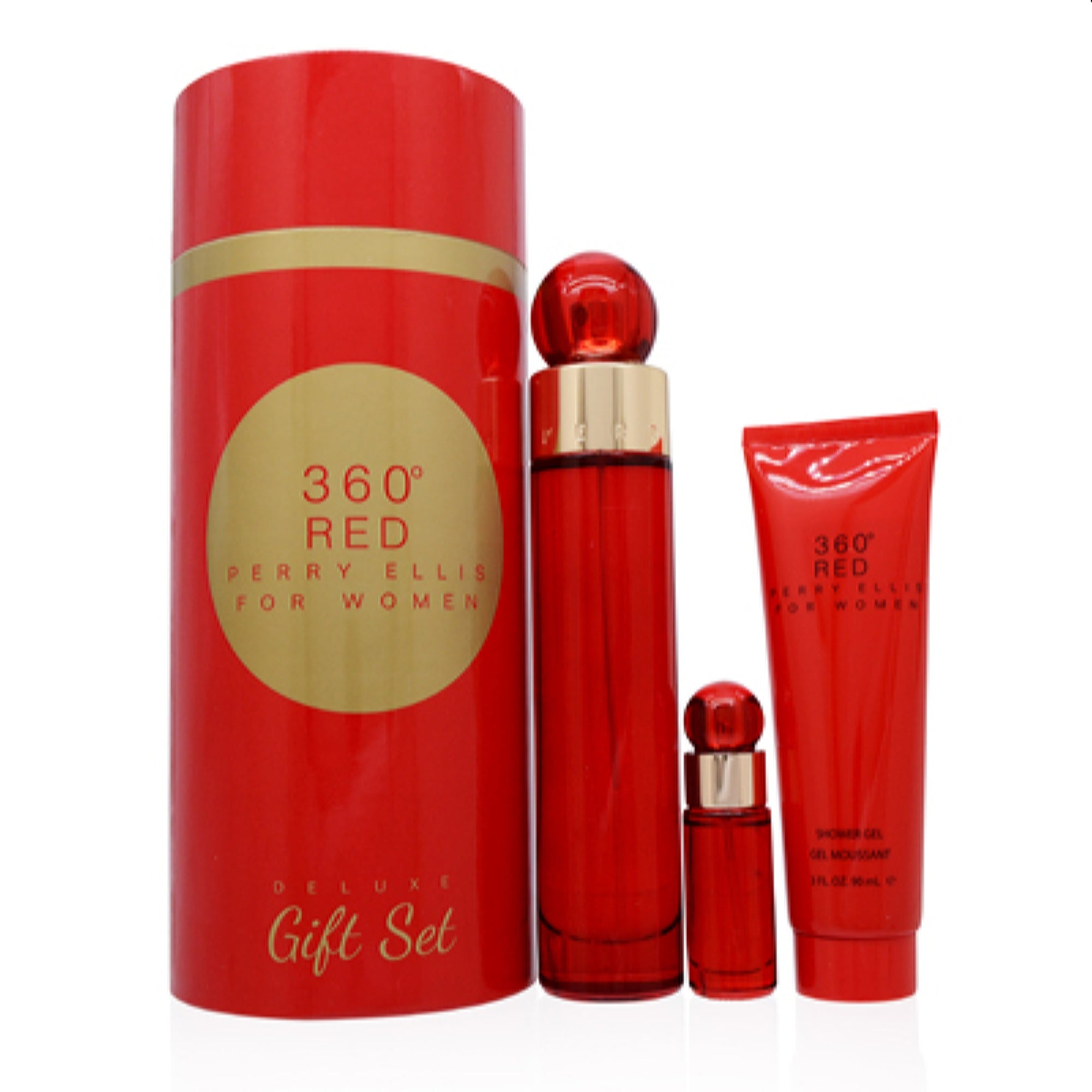Perry Ellis Women's 360 Red For Women Perry Ellis Deluxe Gift Set   844061014695