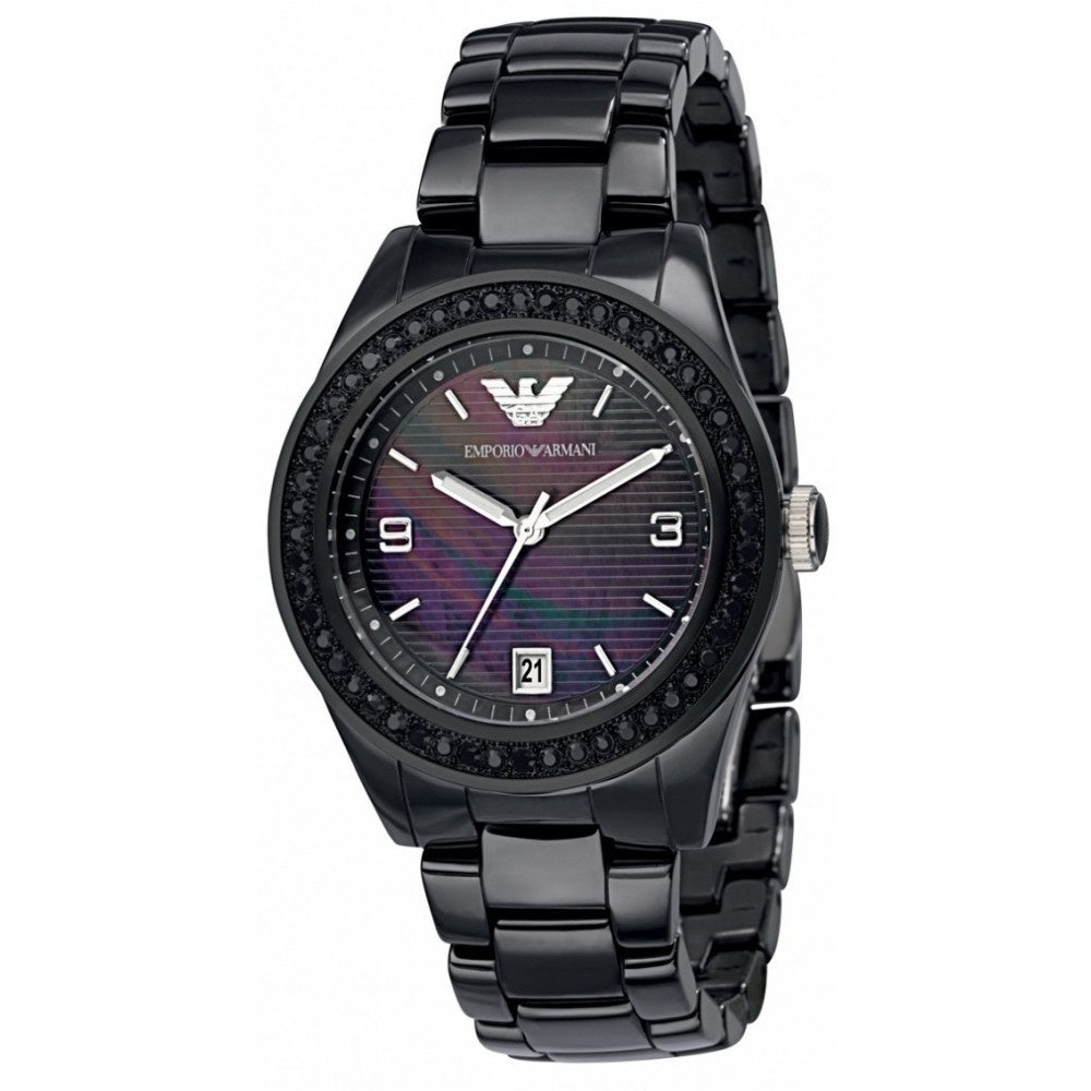 Emporio Armani Ceramica Quartz Mother of Pearl Dial Women's Watch AR1423