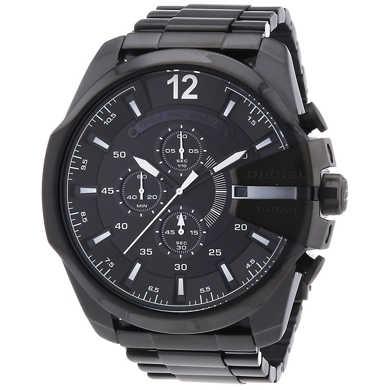 Diesel Mega Chief Quartz Chronograph Black Dial Men's Watch DZ4283