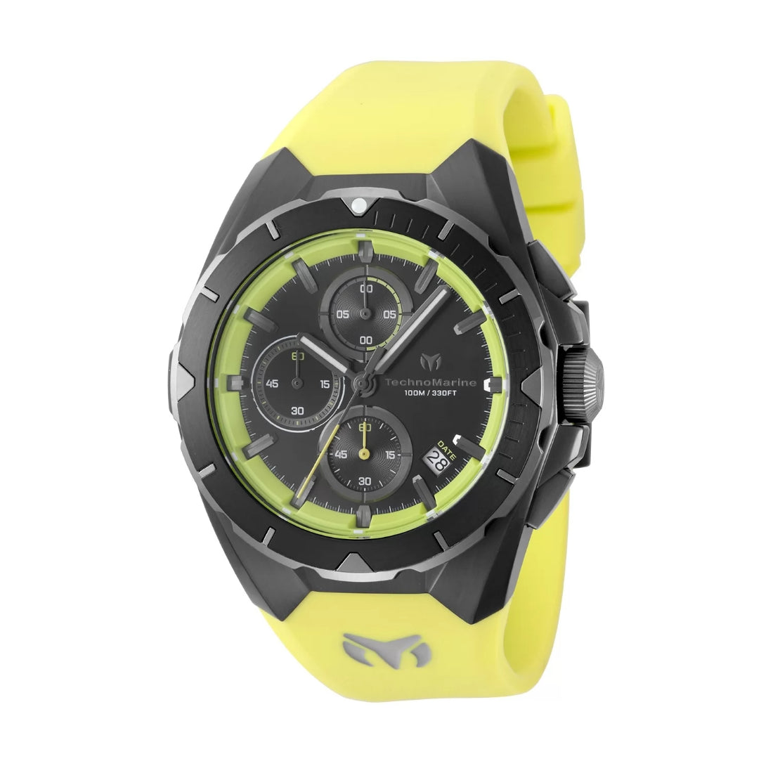TechnoMarine Quartz OCEAN Yellow, Black Dial Men's Watch TM-318140