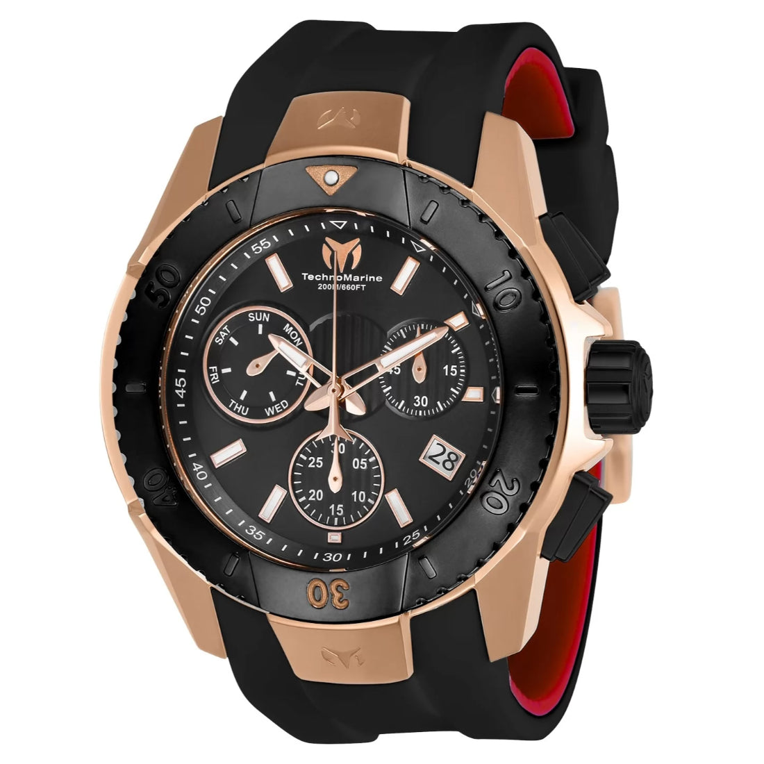 TechnoMarine Quartz UF6 Black Dial Men's Watch TM-616005