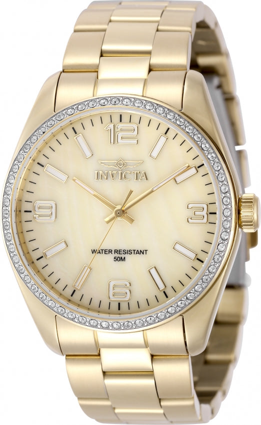 Invicta Quartz Specialty Gold Dial Women's Watch 50132