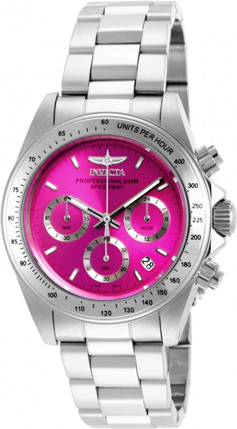 Invicta Quartz Speedway Pink Dial Women's Watch 16654
