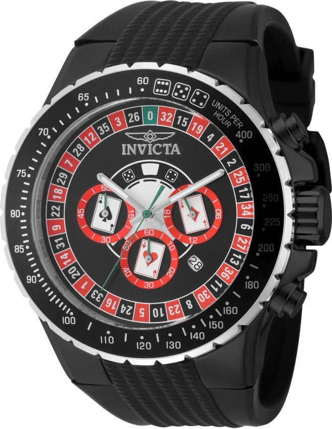 Invicta Quartz Aviator Black Dial Men's Watch 49849
